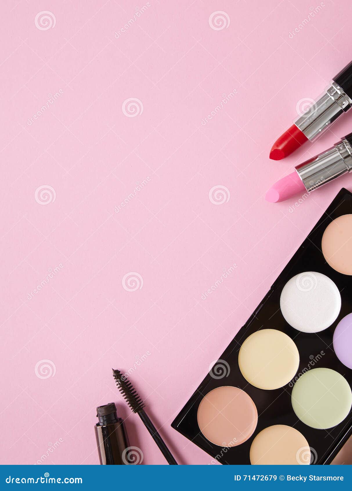 Makeup border stock image. Image of pink, header, background 71472679