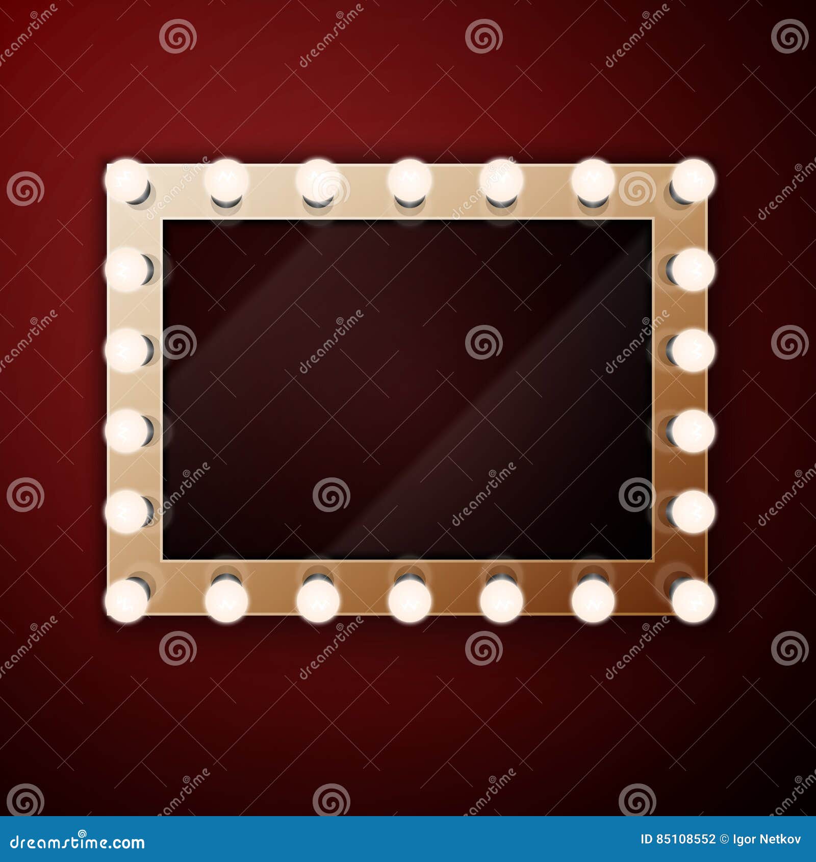 make up mirror with light bulbs