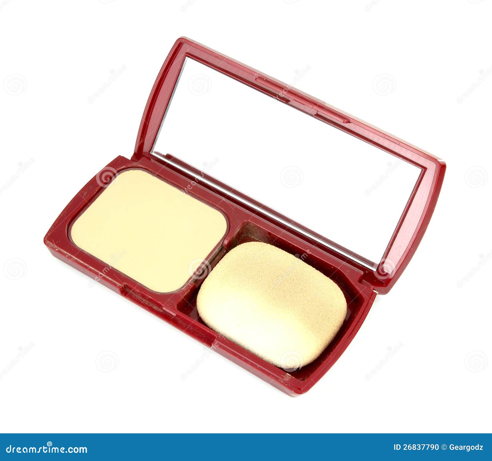 Makeup powder in box stock photo. Image of object, background 26837790