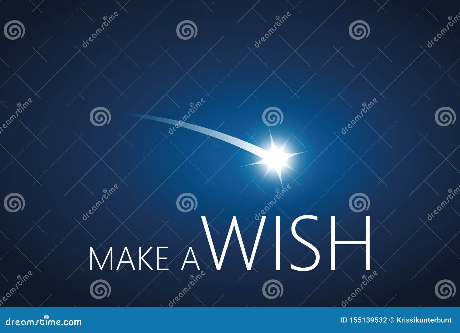 make a wish with falling star in the sky