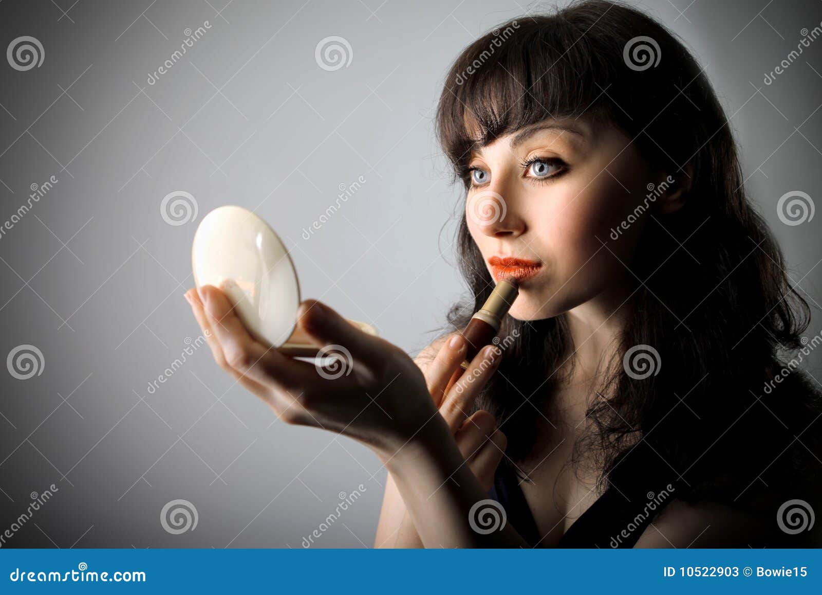 Makeup fotografering för bildbyråer. 