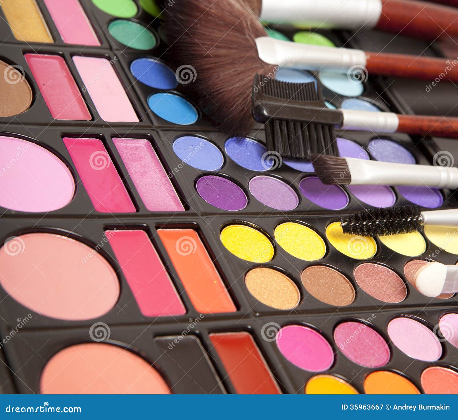Makeup accessories stock image. Image of paint, beauty 35963667