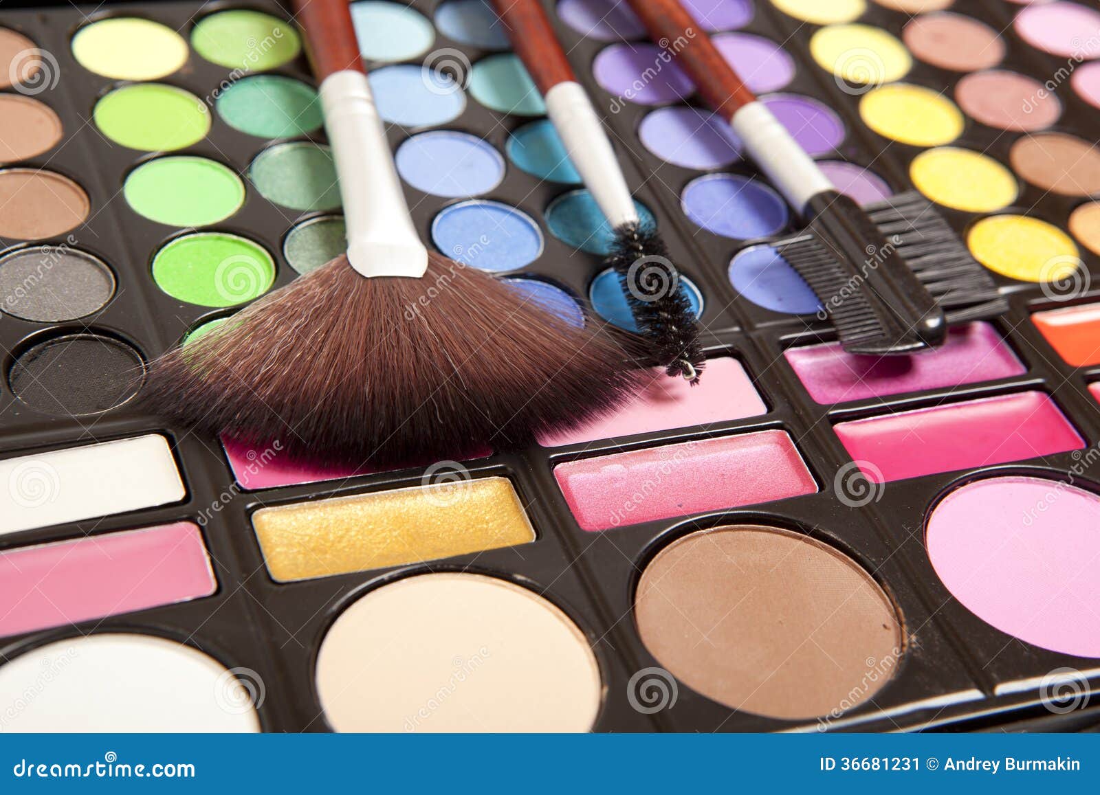 Makeup accessories stock image. Image of makeup, palette 36681231