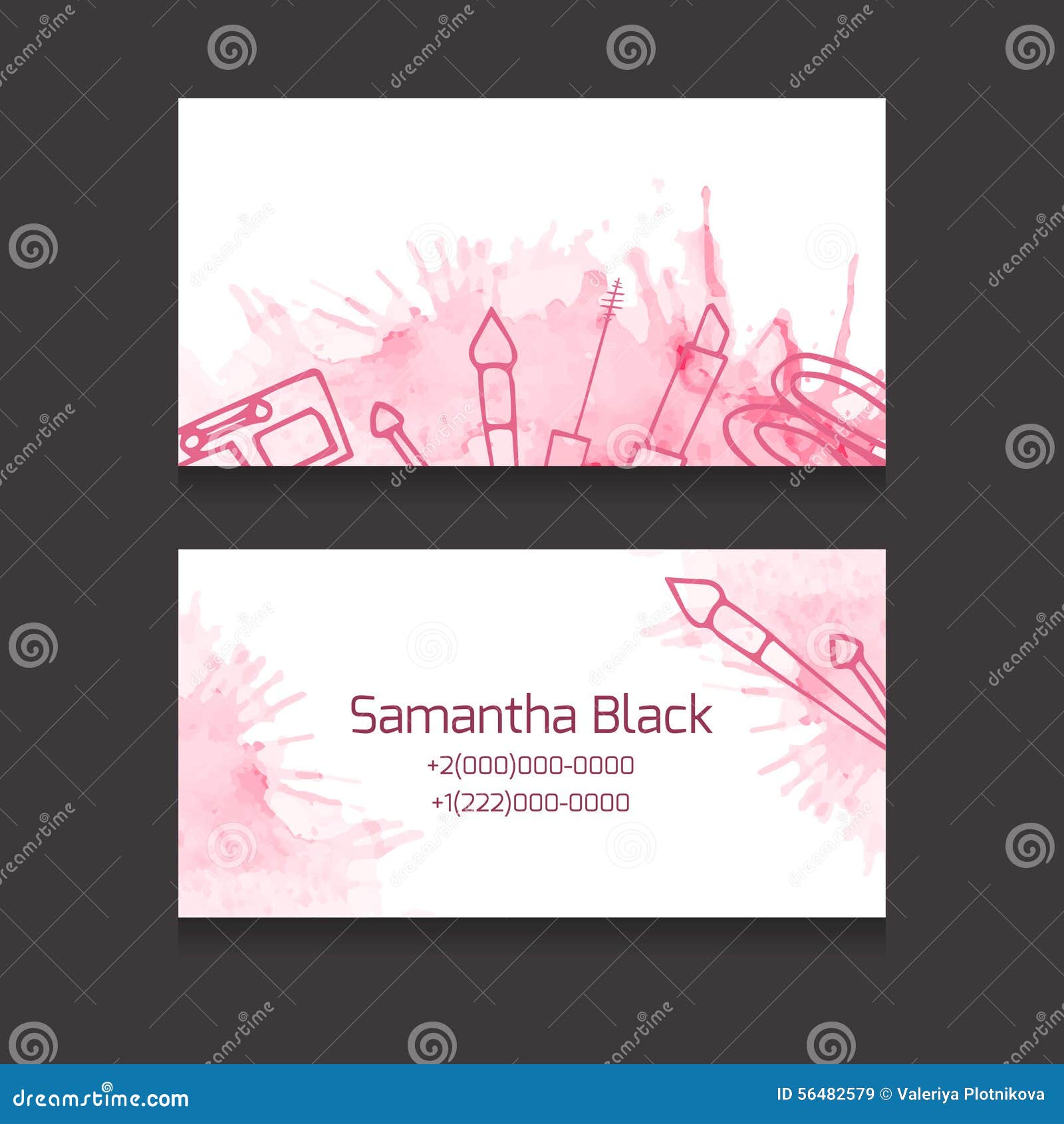 Makeup Artist Business Card Stock Illustrations 1 817 Makeup Artist Business Card Stock Illustrations Vectors Clipart Dreamstime