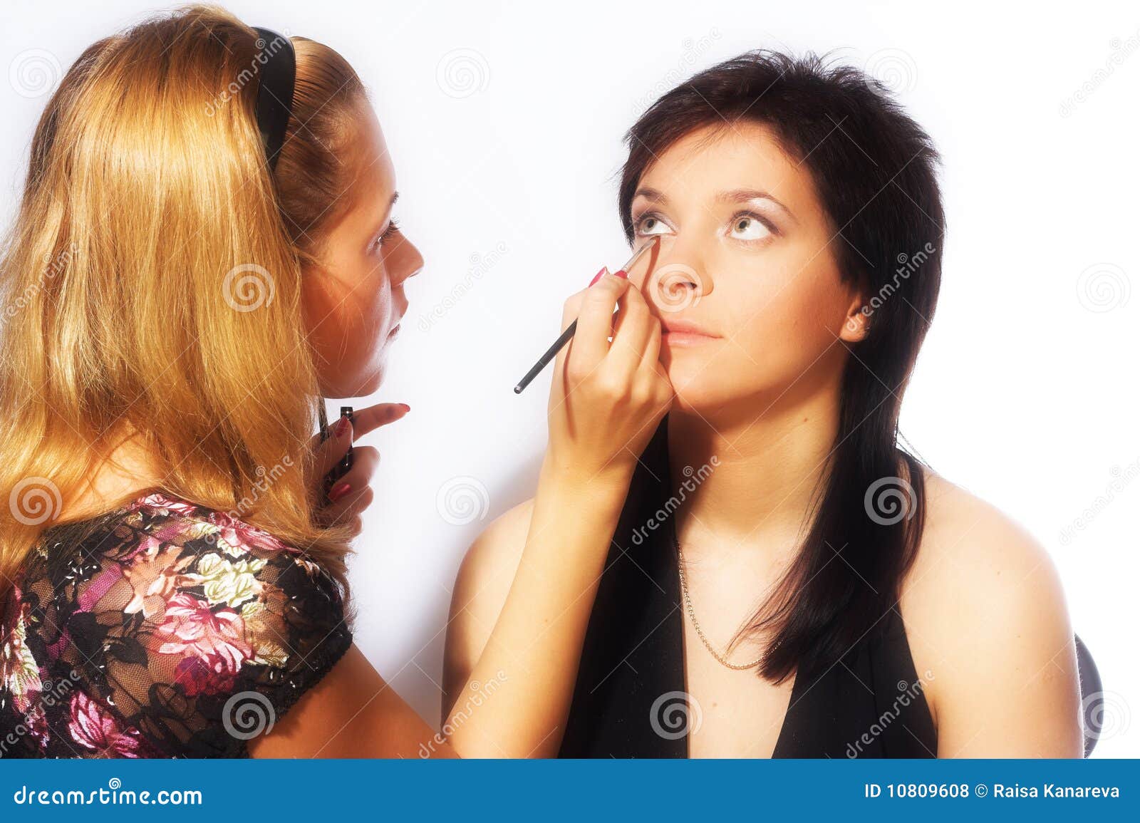 Makeup artist at work stock photo. Image of makeup, female 10809608