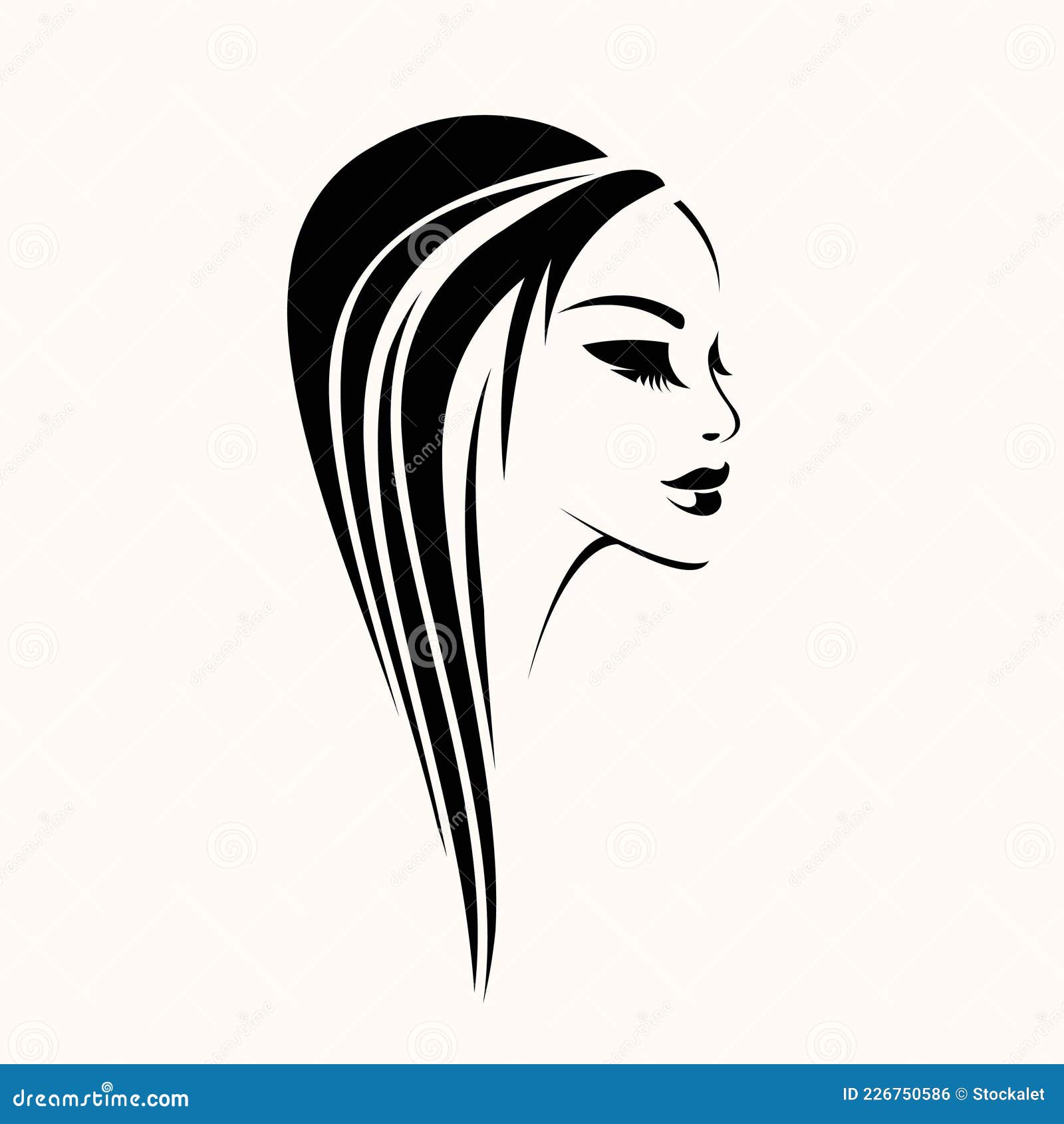 Makeup, Beauty, Hair Salon Logo. Beautiful Woman Face. Stock Vector - Illustration of hair, female: 226750586 Makeup, Beauty, Hair Salon Logo. Beautiful Woman Face. Stock Vector - Illustration of hair, female: 226750586