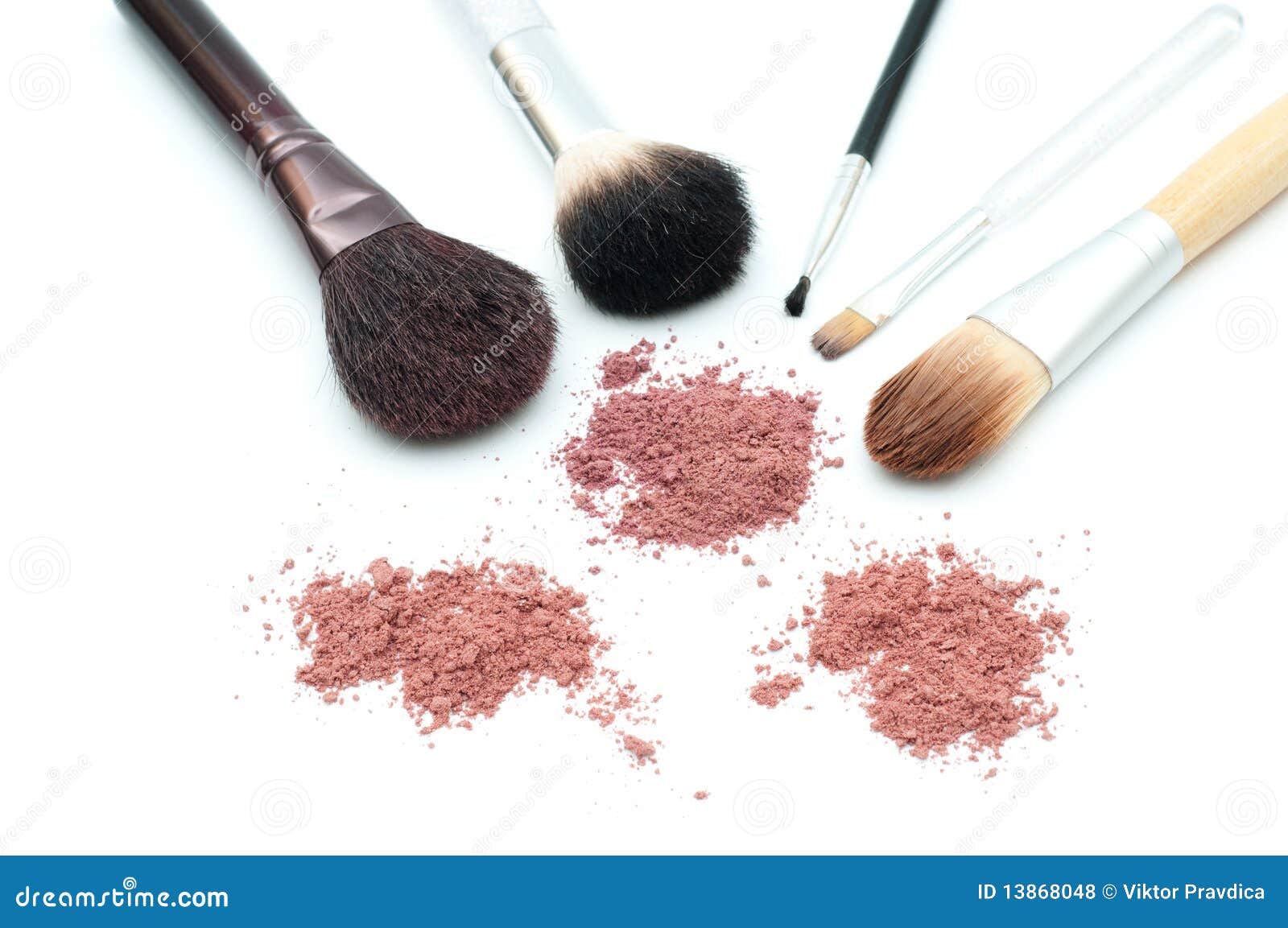 Makeup brushes stock photo. Image of skincare, beige 13868048