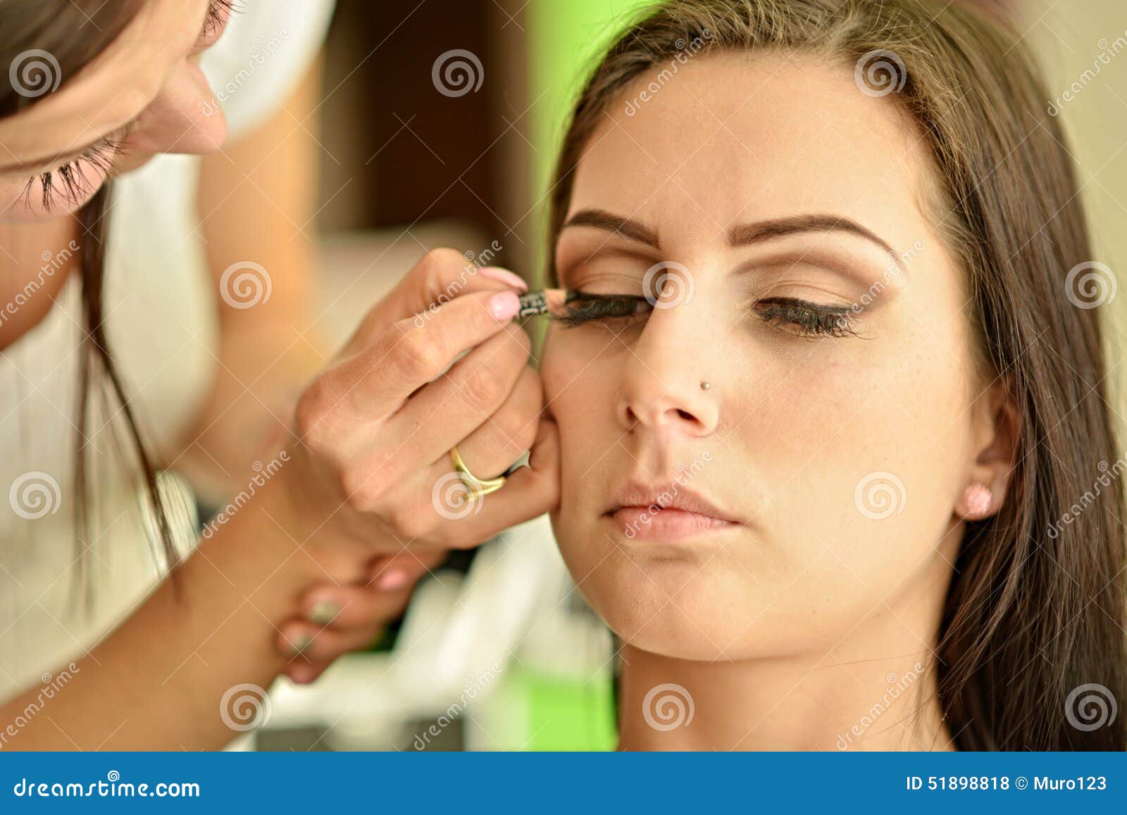 Makeup. Makeup. Eyeshadows. Eye Shadow Brush Stock Photo Image of eyeshadow, cosmetic 51898818