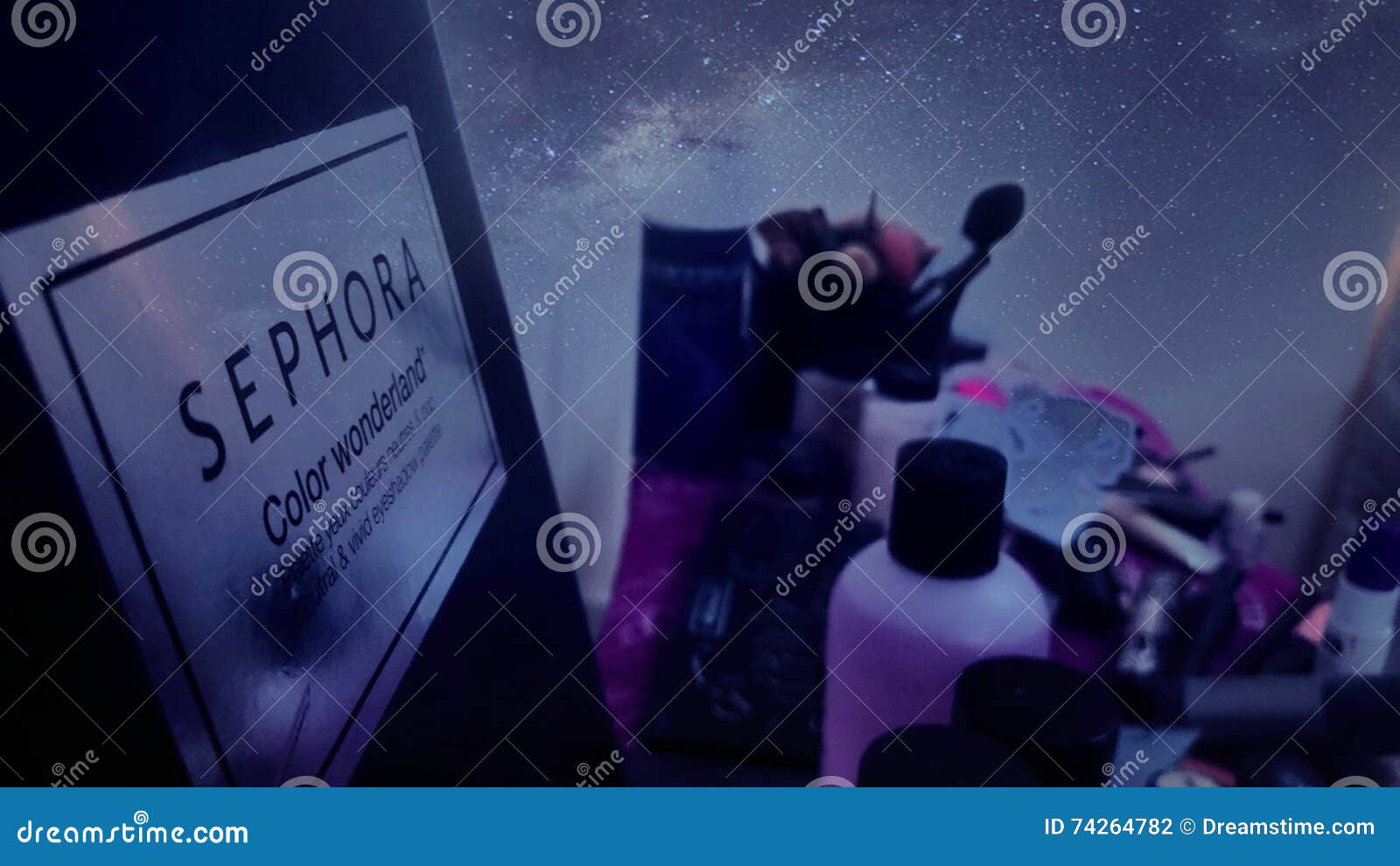 Makeup editorial photography. Image of violet, makeup 74264782