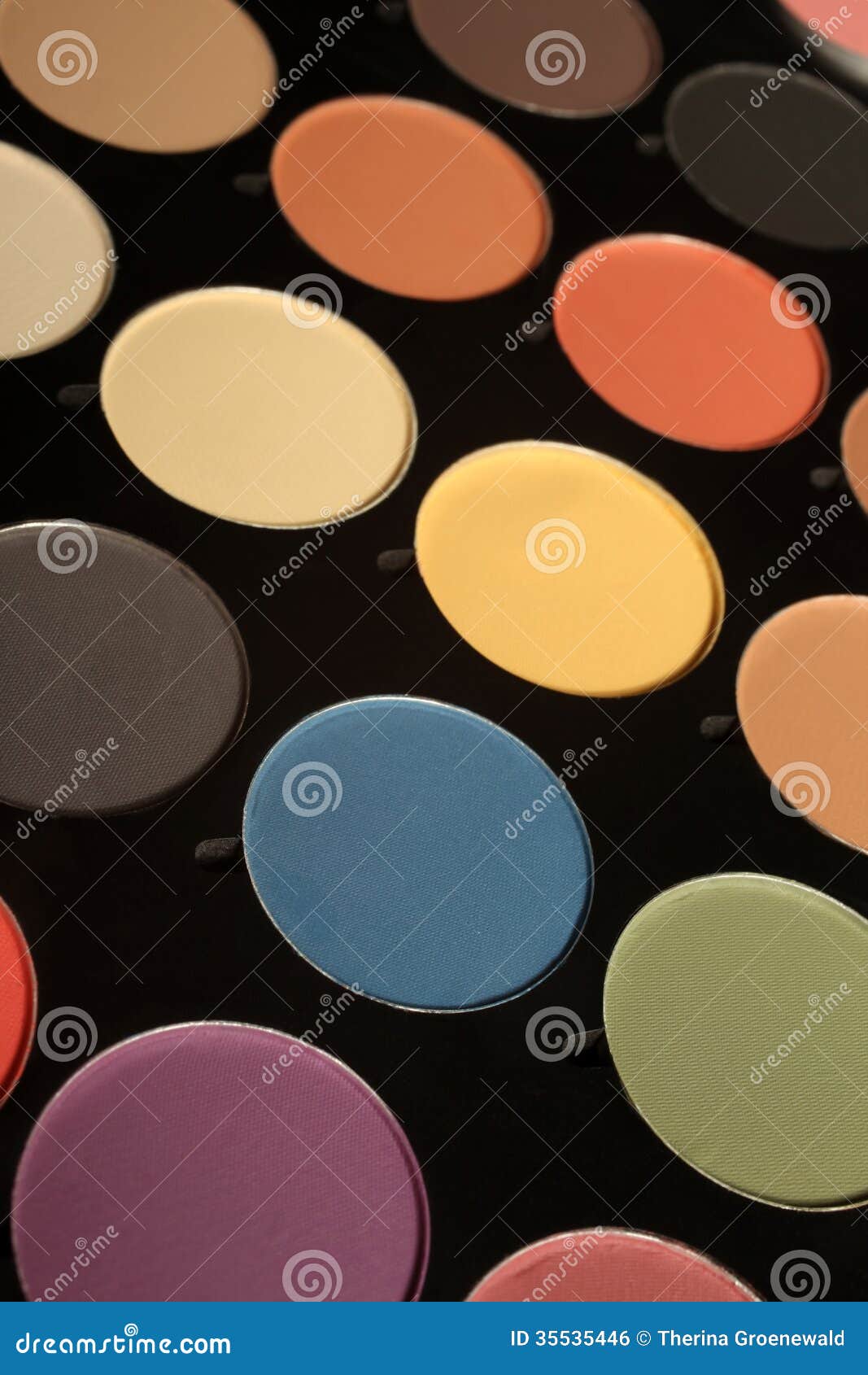 Makeup palette stock photo. Image of products, yellow 35535446