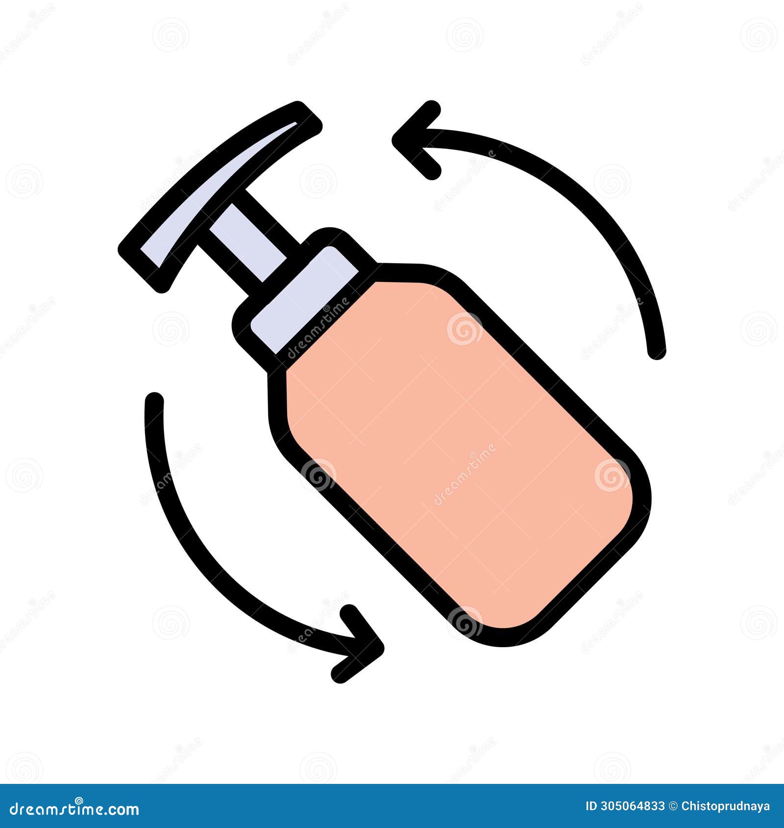 makeup remover  icon, make-up removal products sign. cotton pads color icon. simple style sign for mobile concept