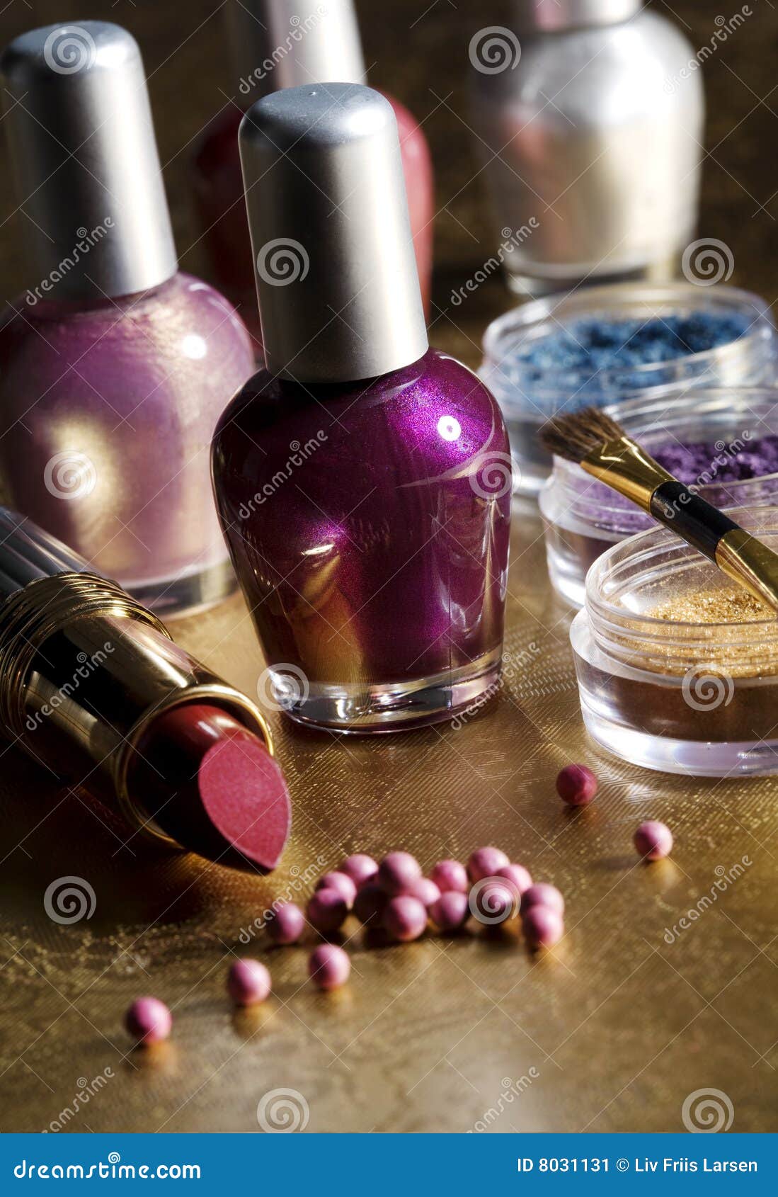 Makeup selection stock image. Image of polish, products - 8031131