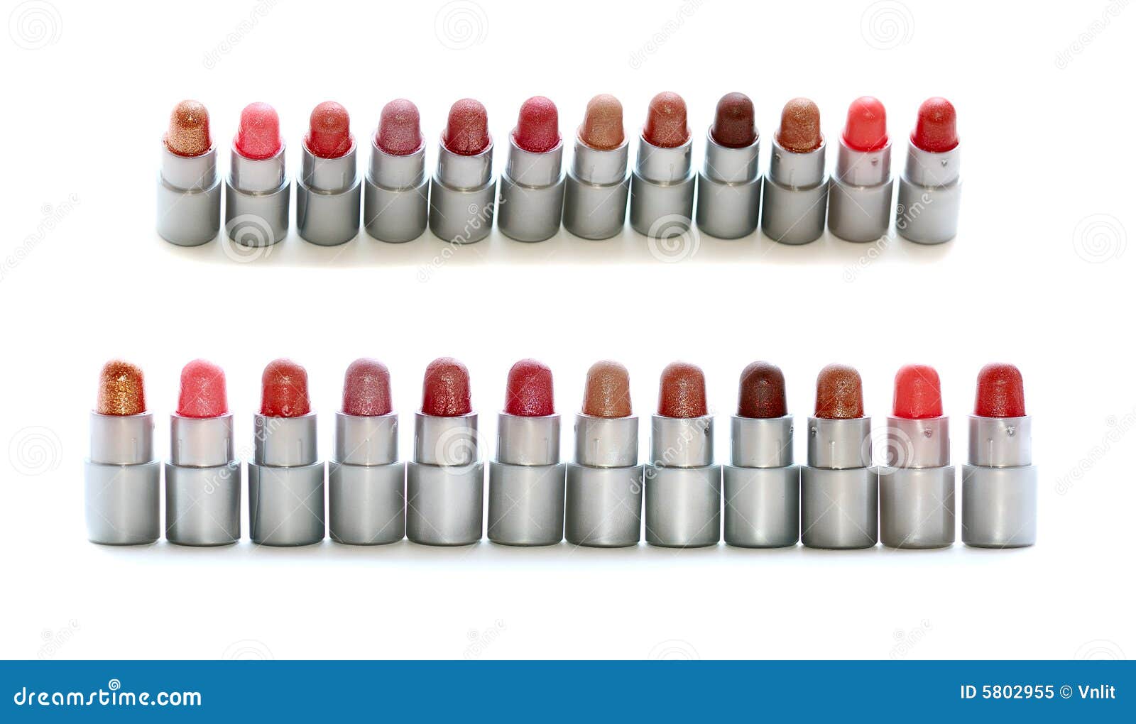 Makeup set of lipsticks stock image. Image of product 5802955
