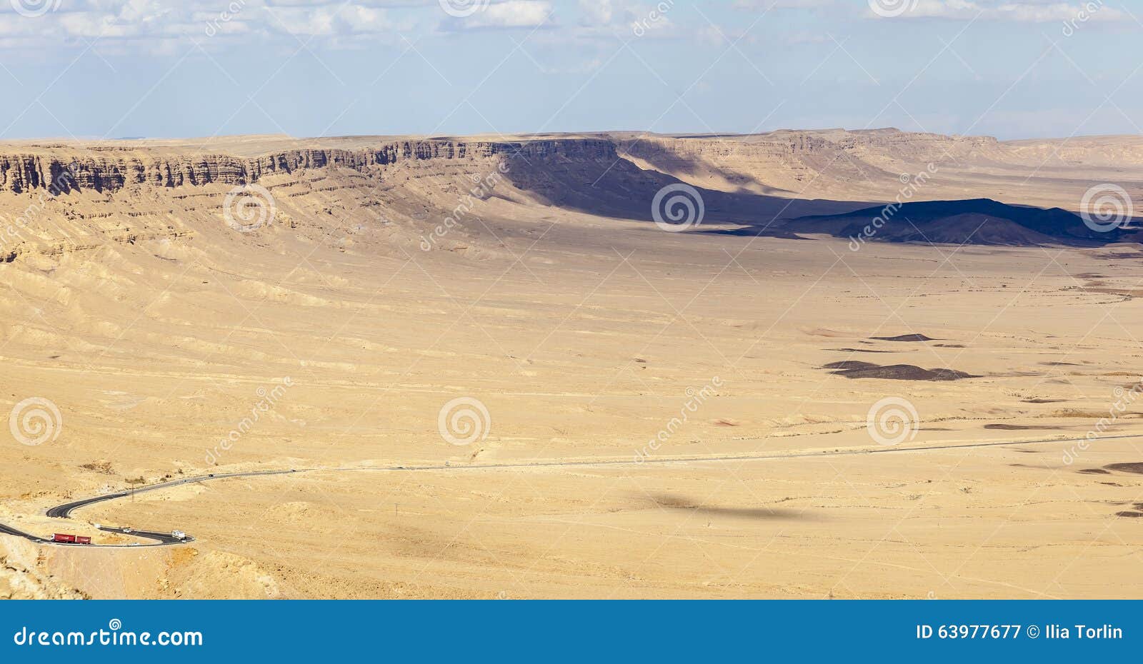 makhtesh ramon landscape. negev desert. israel