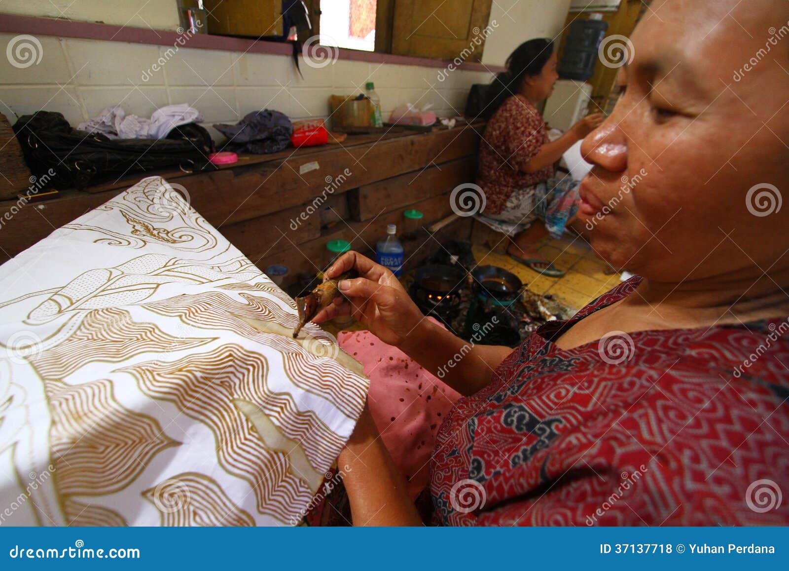 Making batik process editorial stock photo Image of craft 