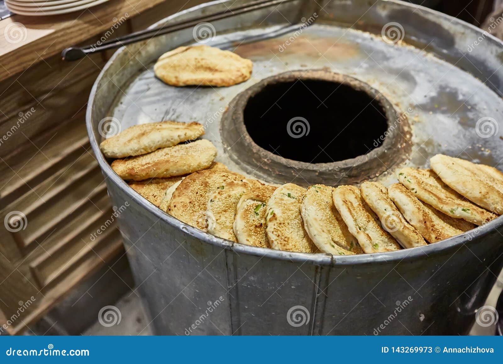 The Making Bread in Tandoor Oven Stock Image Image of asian