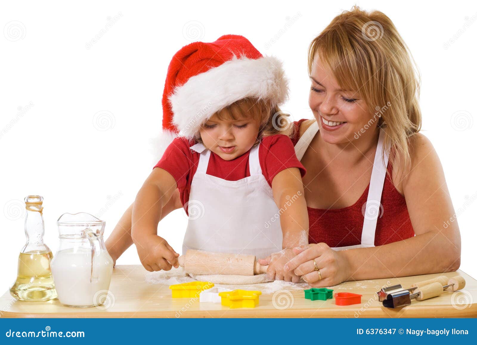 Making Cookies at Christmas Time Stock Image - Image of baker, cookies