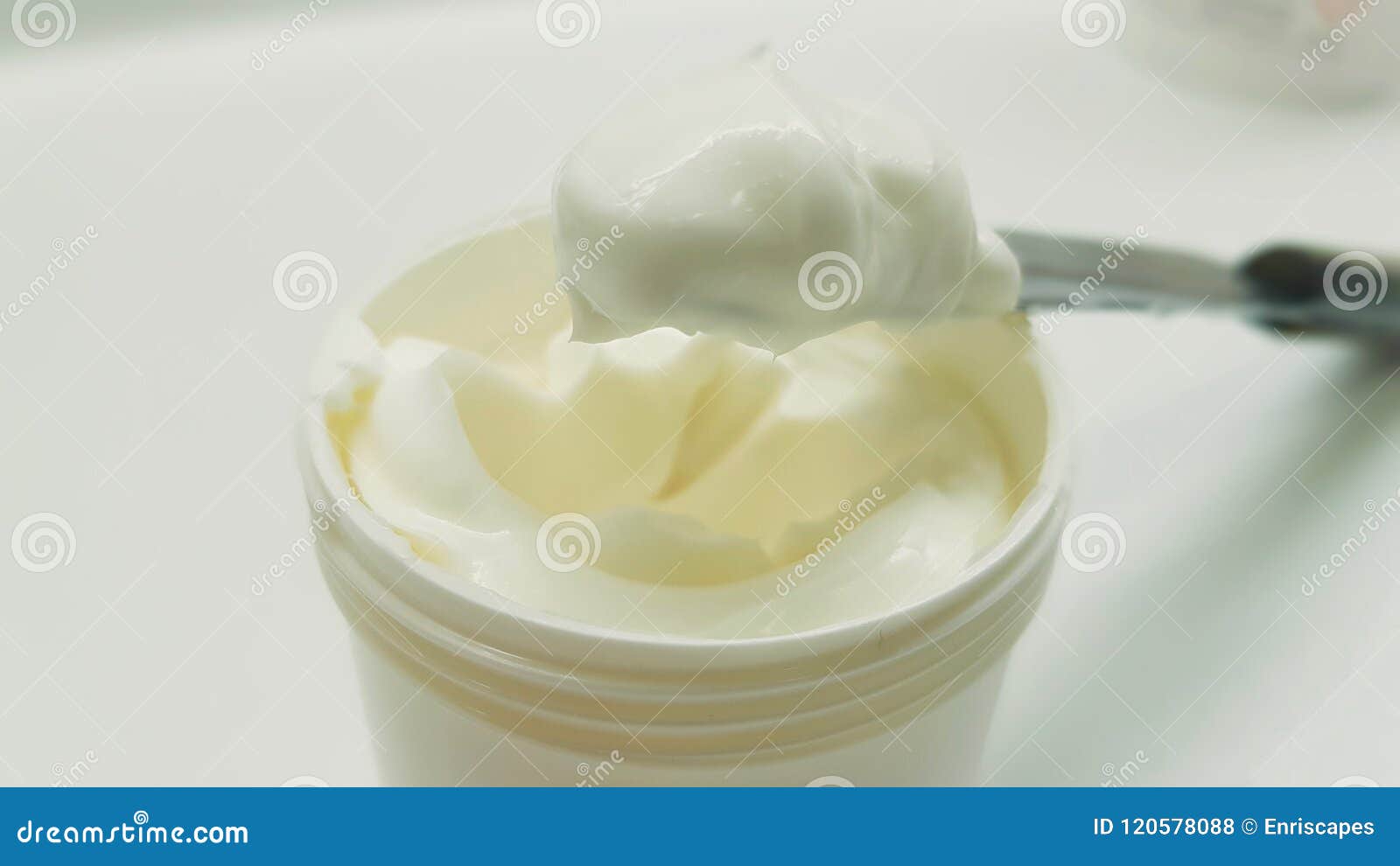 Making a cream stock photo. Image of science, products 120578088