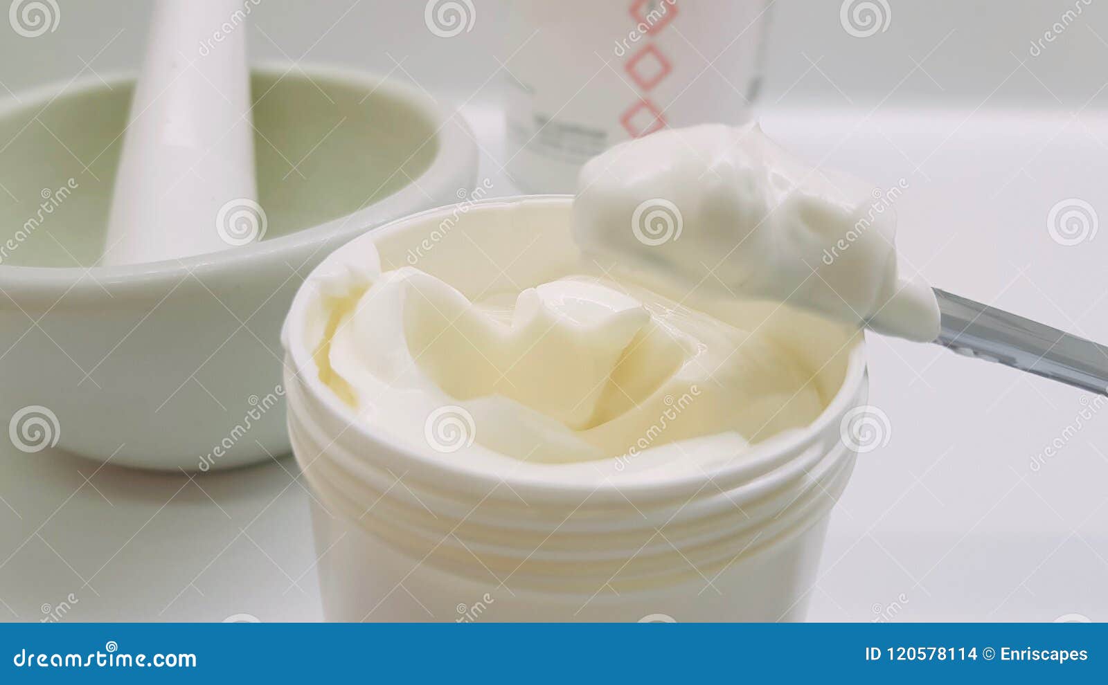 Making a cream stock photo. Image of natural, cosmetics 120578114
