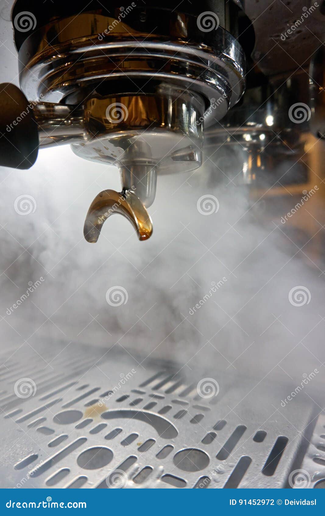Making espresso coffee stock photo. Image of caffeine 91452972