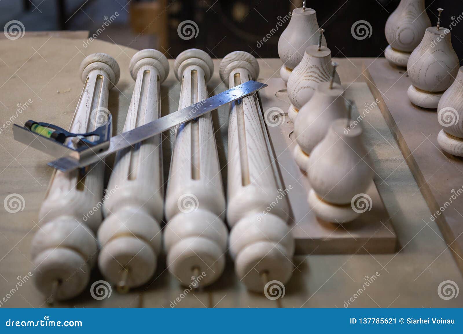 Making Furniture from Wood. Work Carpenter Stock Image - Image of