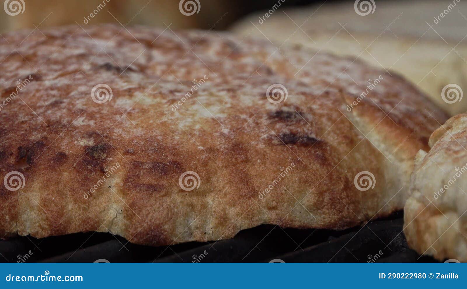 Making and Grilling Burger Buns on an Grill Stock Footage Video of