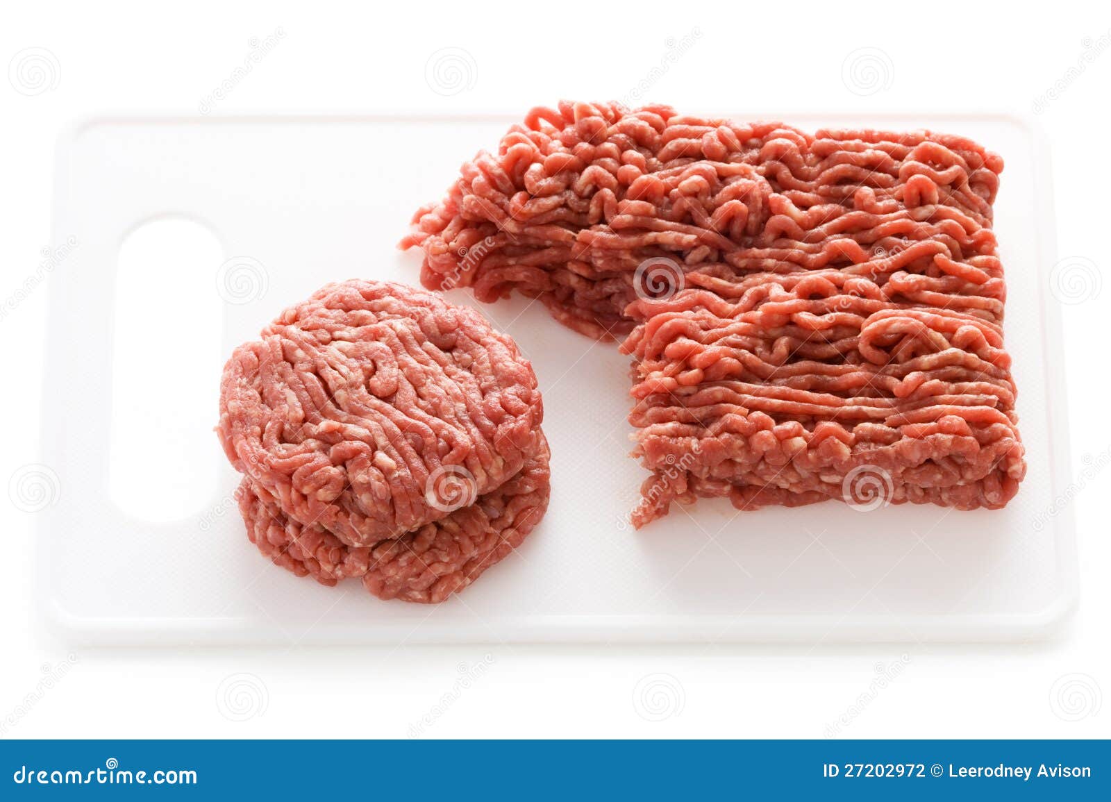 Making Hamburgers Ground Beef White Stock Photo Image of white, shot