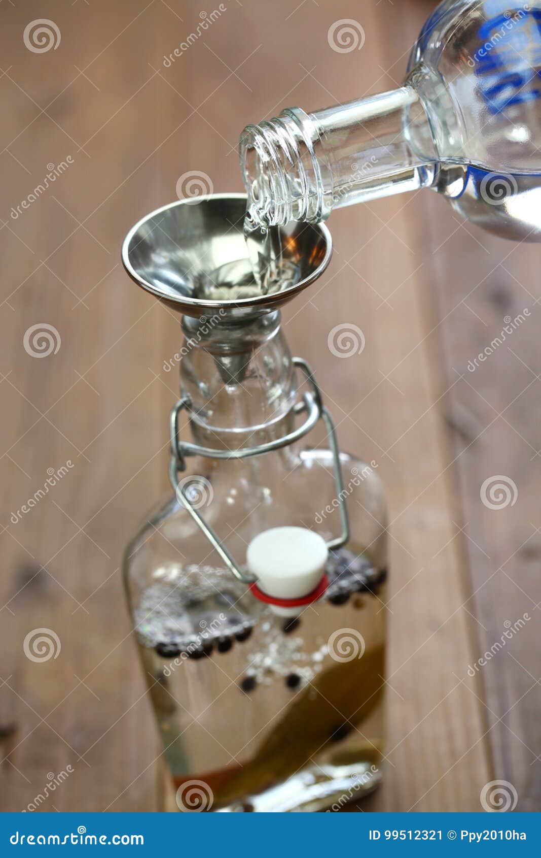 Making Homemade Gin Stock Image 99512431