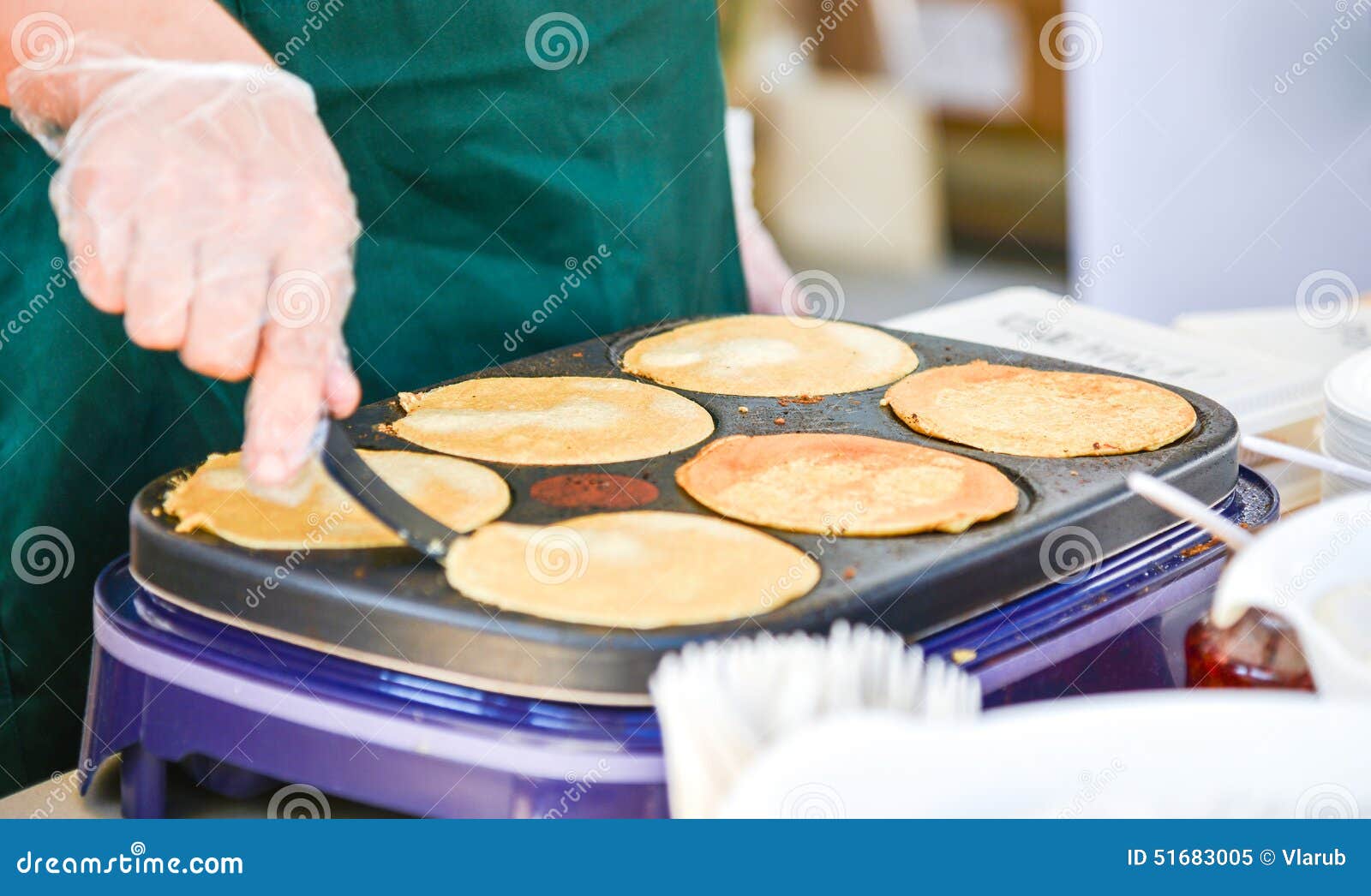 Making Pancakes stock image. Image of crepe, batter, making 51683005