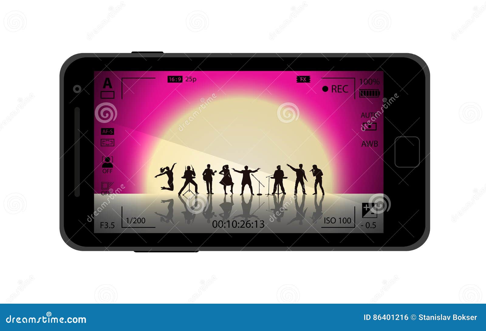 making photoes on mobile device concept