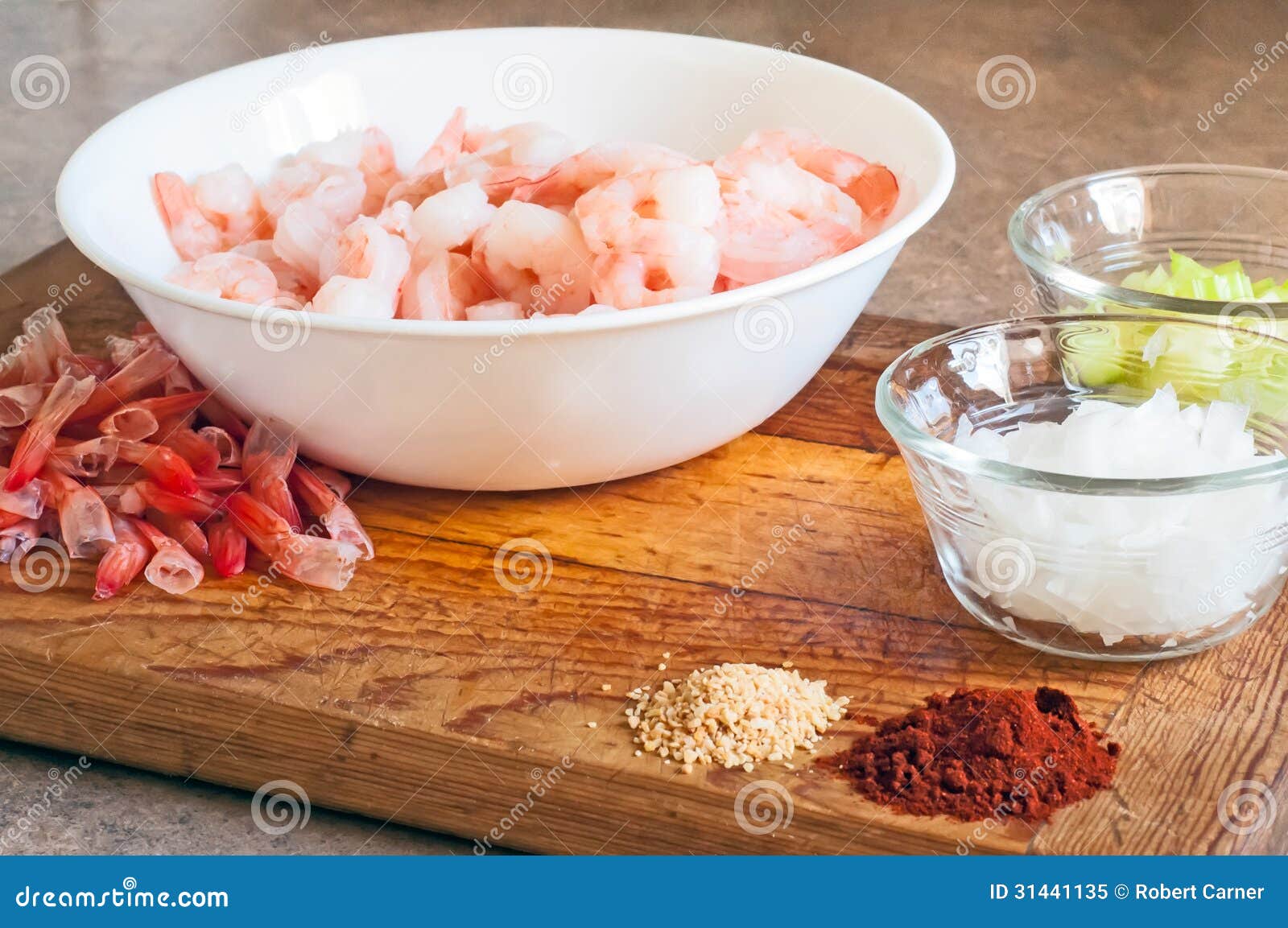 making shrimp creole