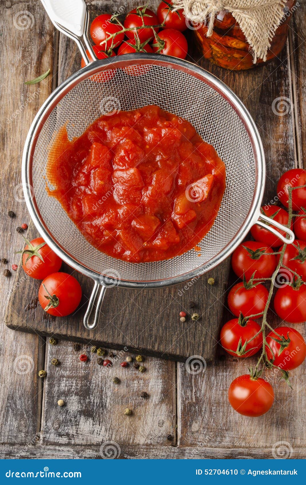 Making tomato sauce stock photo. Image of lunch, dried 52704610