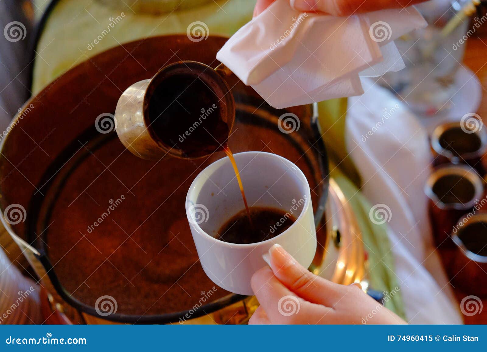 Making of Traditional Greek Turkish Black Coffee on Sand Stock Image Image of color, ioannina