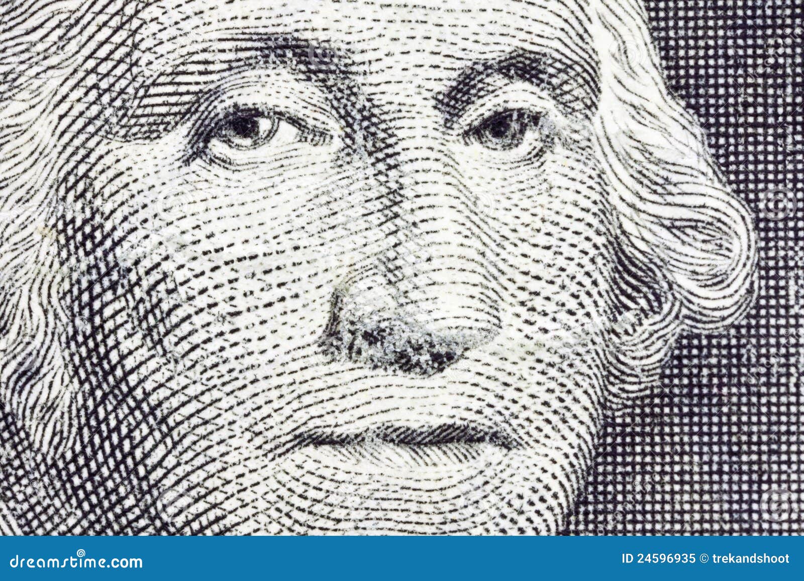 MakroUSDOLLAR Bill Washington Stockbild Bild von ausgabe