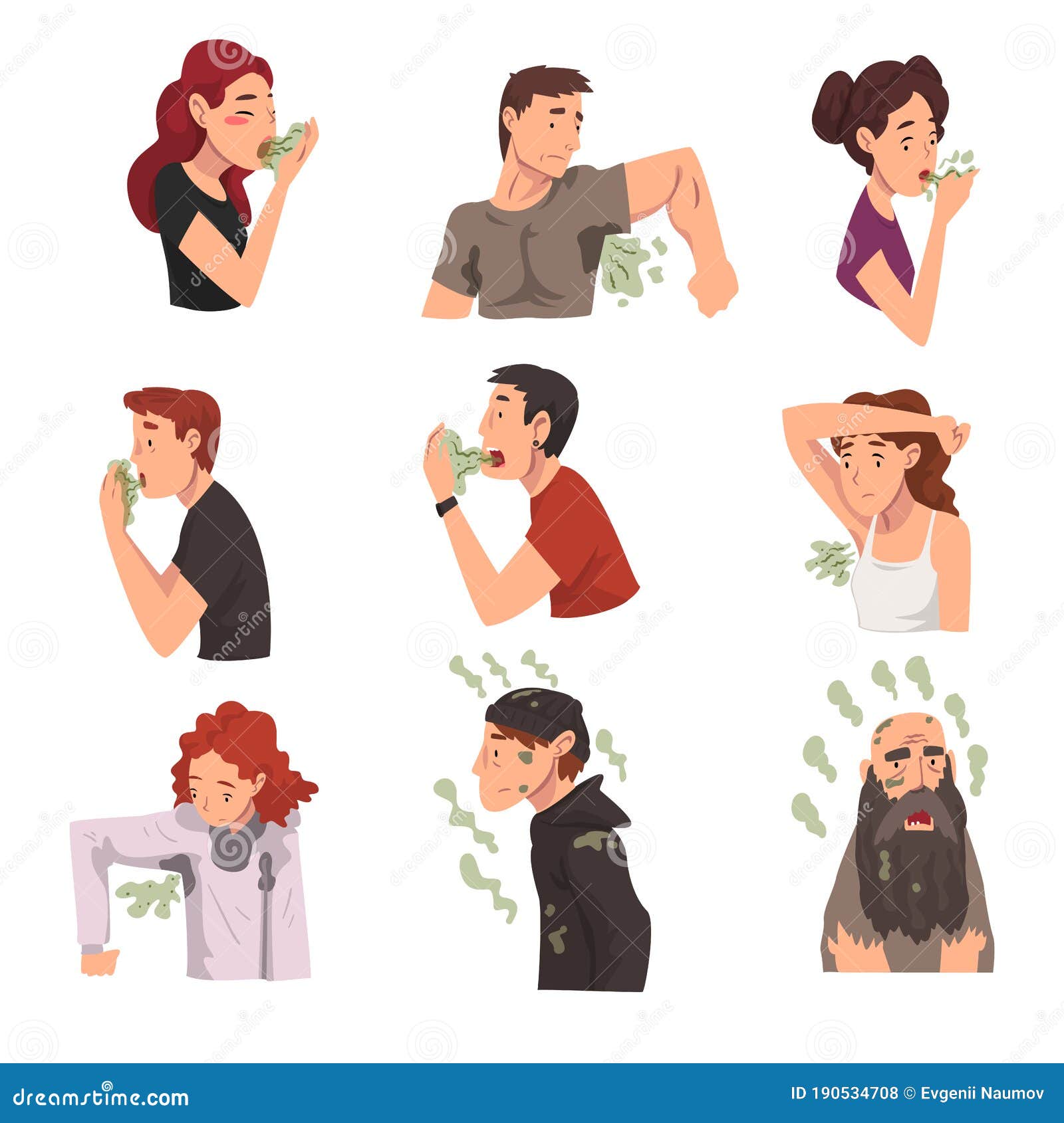 Mal Olor La Gente Recoge Hombres Y Mujeres Con Mal Aliento Y Problemas De Higiene Personal Ilustración Vectorial Ilustración del Vector - Ilustración de axila, disgusto: 190534708 Mal Olor La Gente Recoge Hombres Y Mujeres Con Mal Aliento Y Problemas De Higiene Personal Ilustración Vectorial Ilustración del Vector - Ilustración de axila, disgusto: 190534708