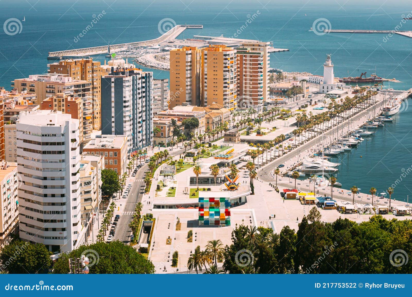 Malaga, Spain. District. Multistorey Residential House in Malaga Spain