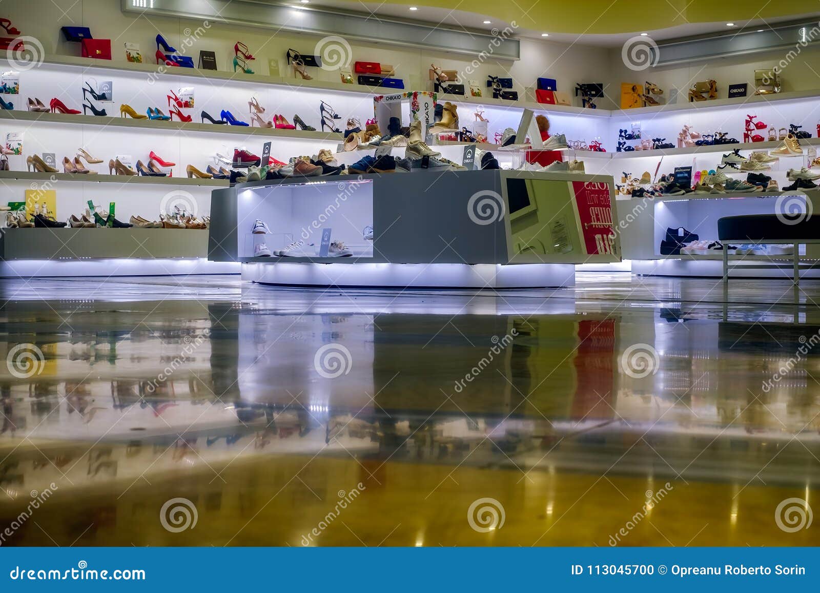 Women Shoe Store in Modern Mall Editorial Image - Image of modern ...