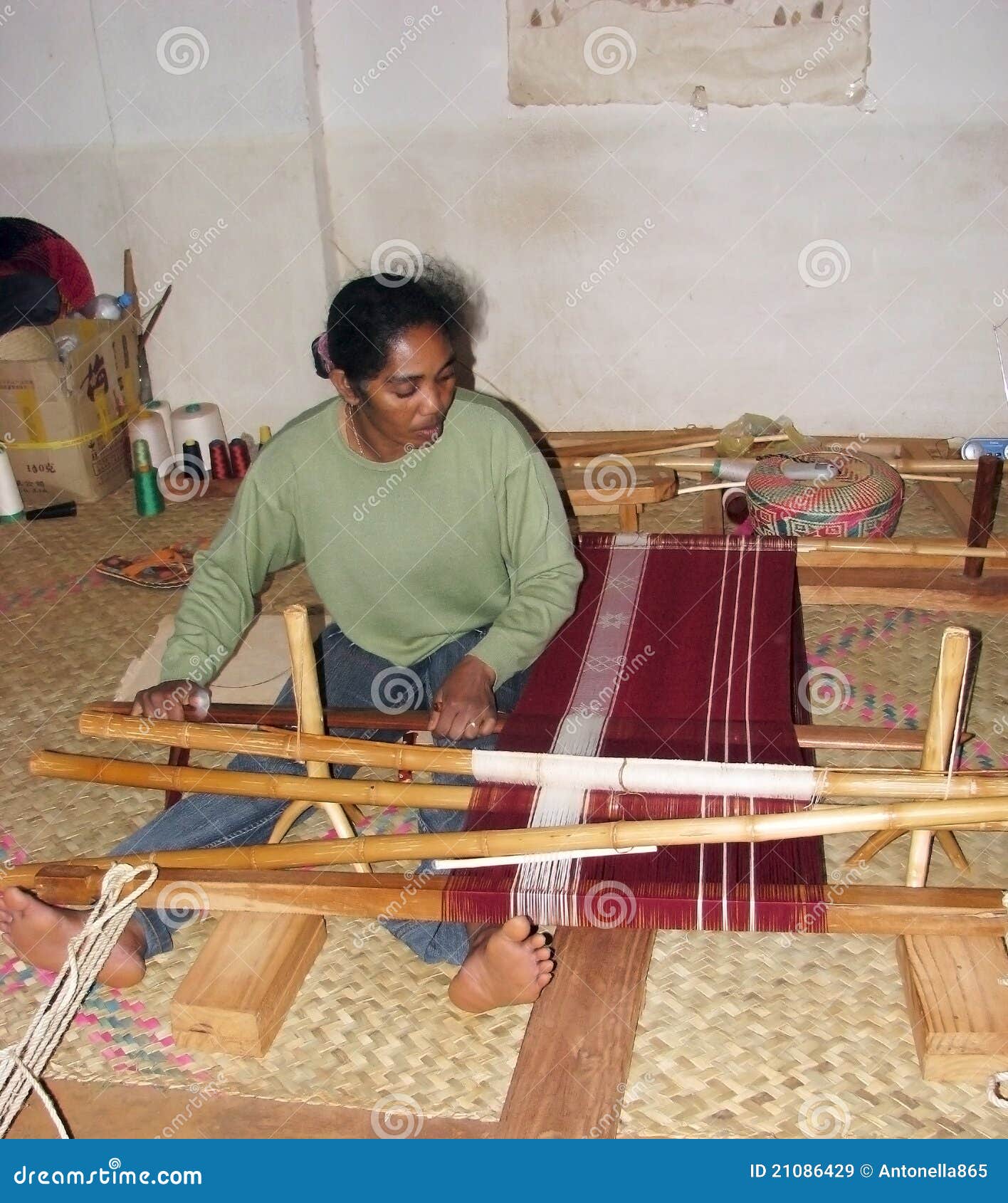 Malagasy textile art editorial stock image. Image of cotton 21086429