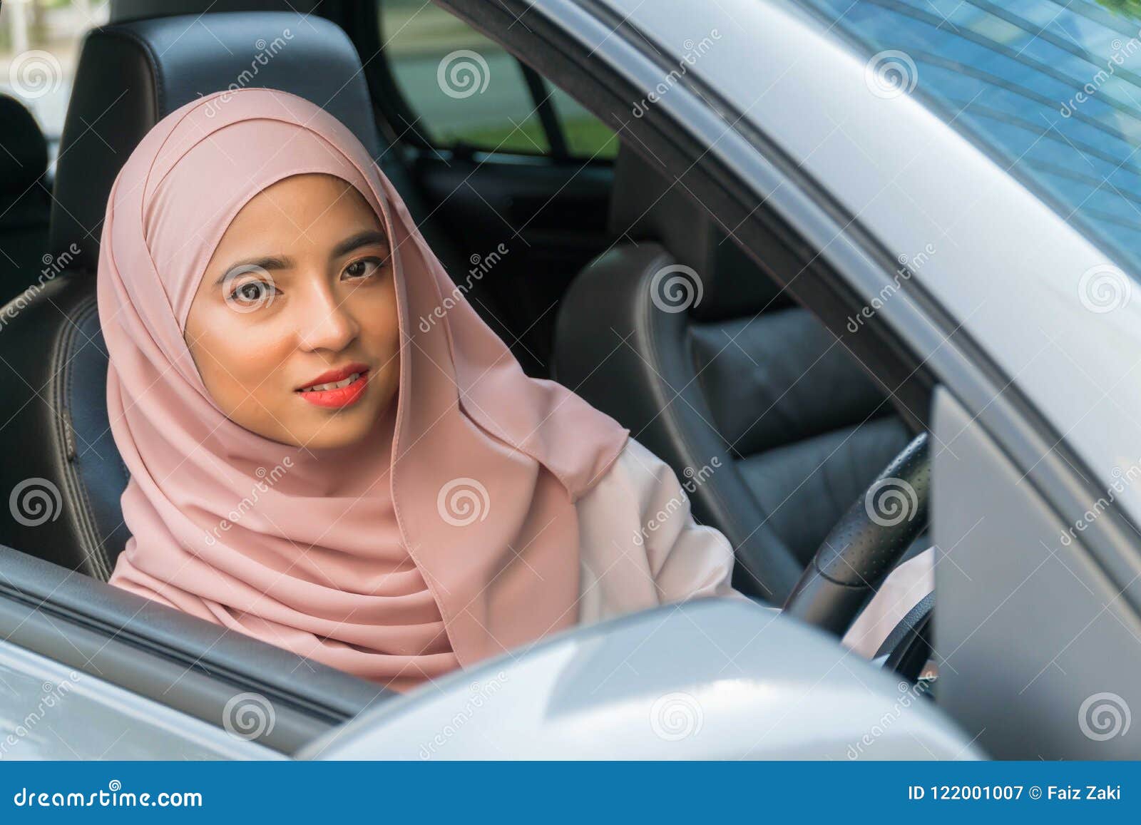Beautiful Malay Lady in the Car Stock Image  Image of bench, happy
