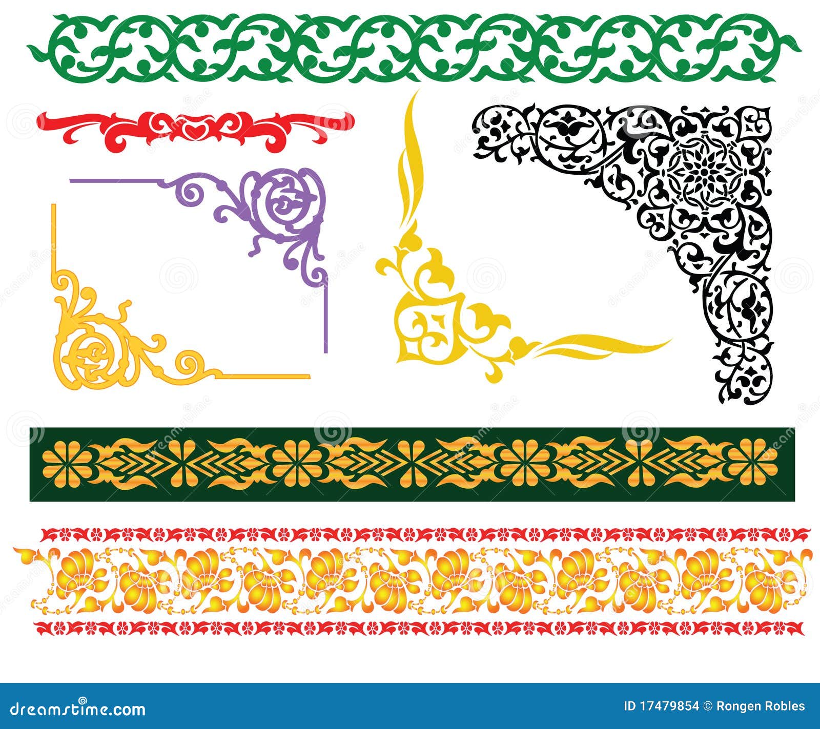 malay islamic borders ornament