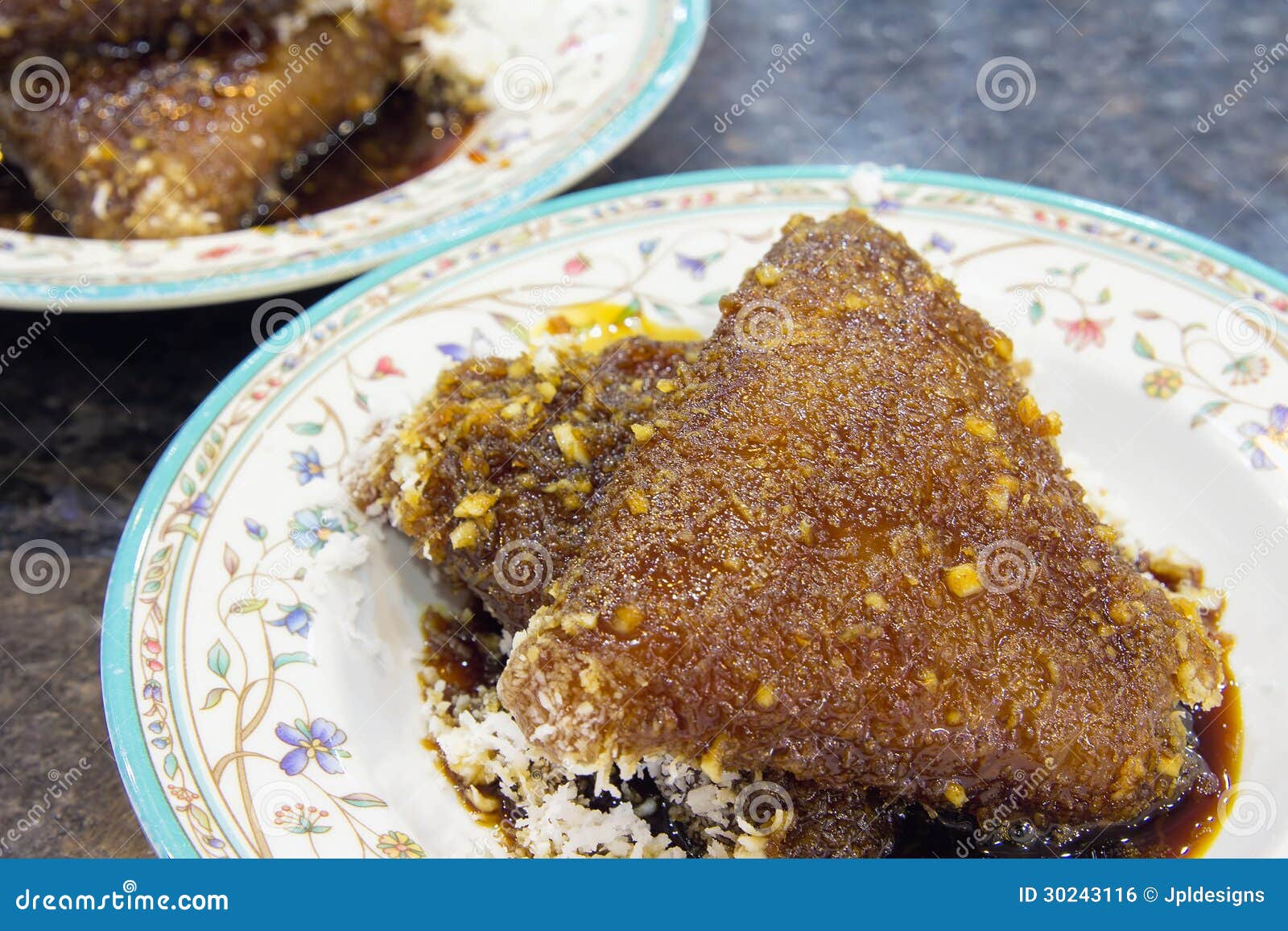 Malay Kueh Lopes Dessert Closeup Royalty Free Stock Image 