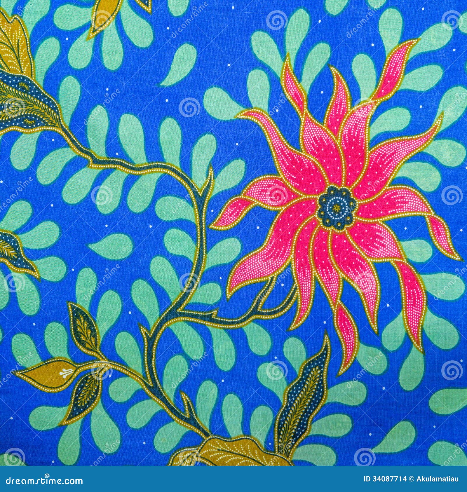 Batik Design Drawing Pattern