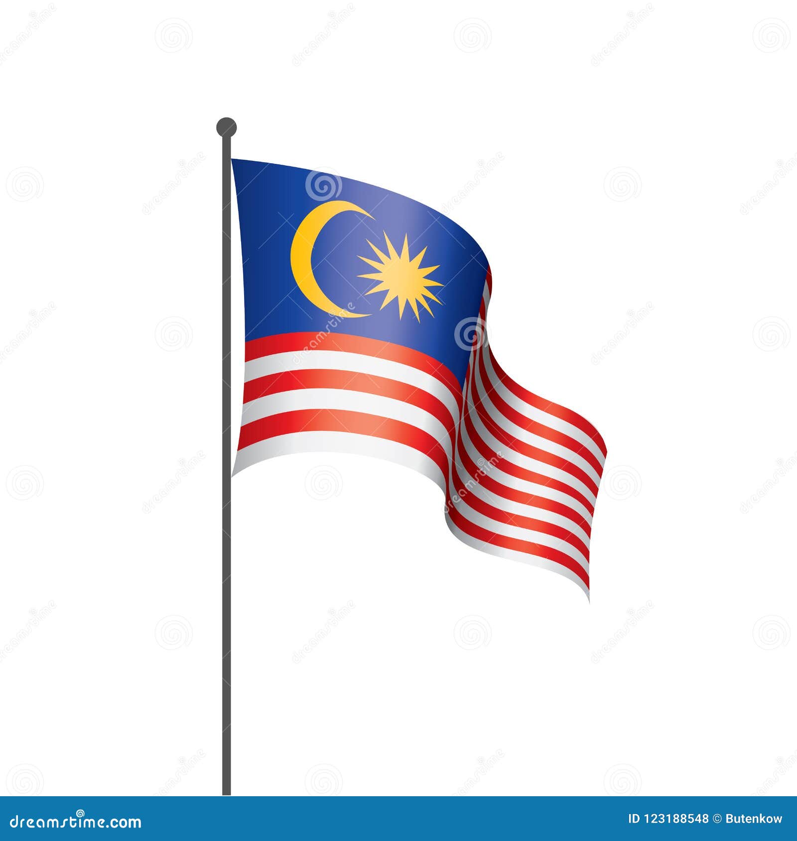 Download Malaysia Flag, Vector Illustration Stock Vector ...