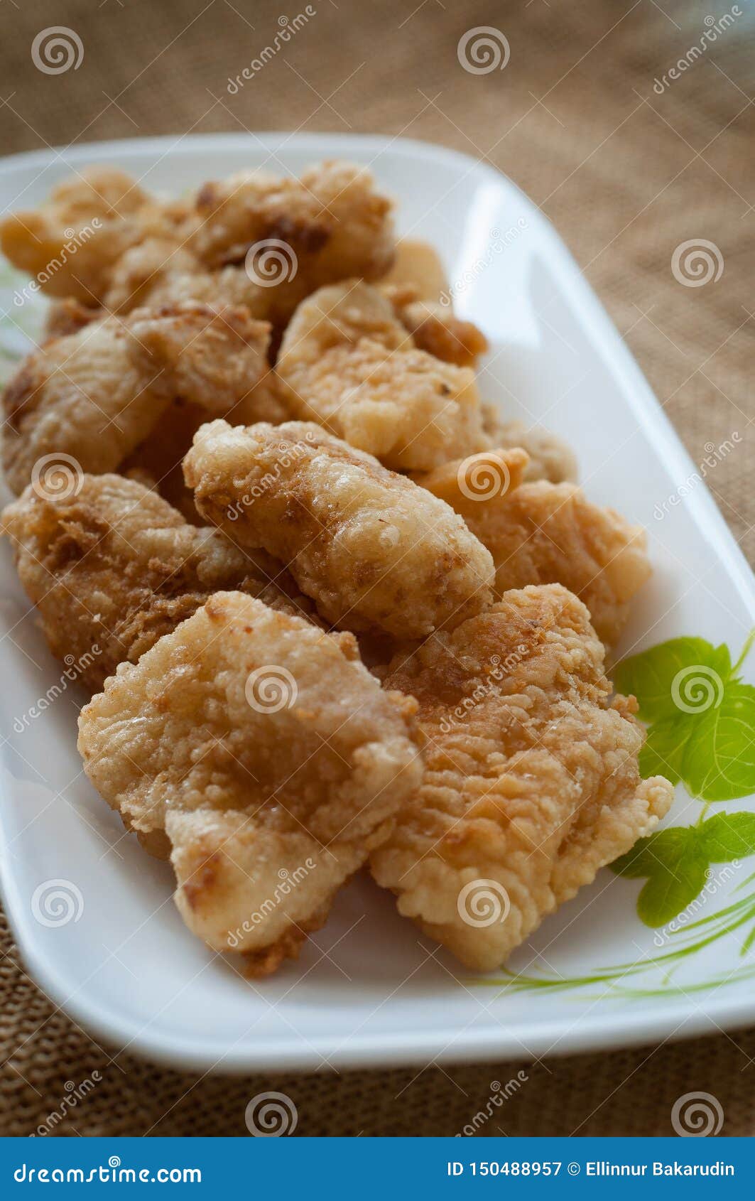 Malaysian Style Battered And Deep Fried Dory Fish Cubes