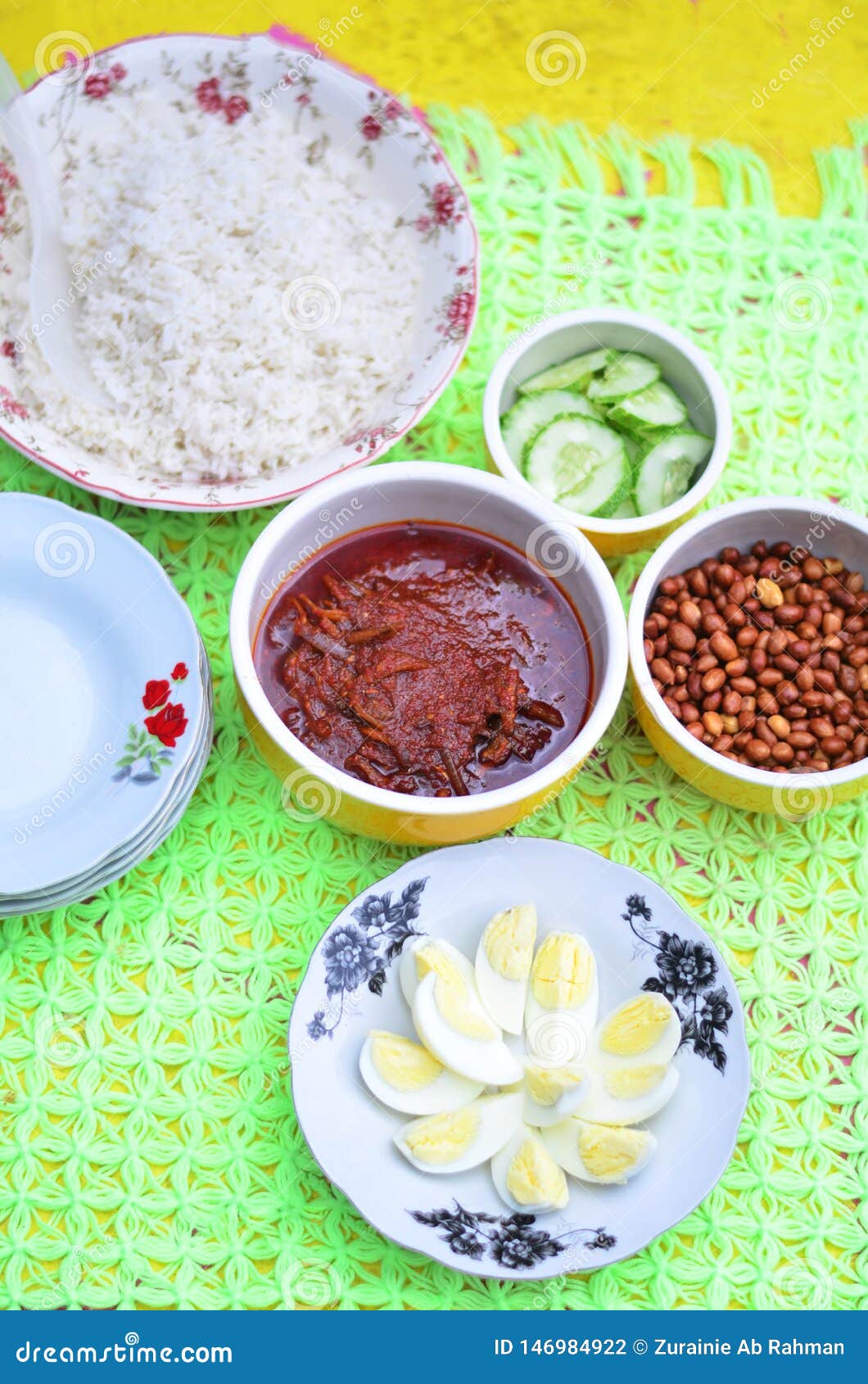 Malaysian traditional food stock photo. Image of chili - 146984922