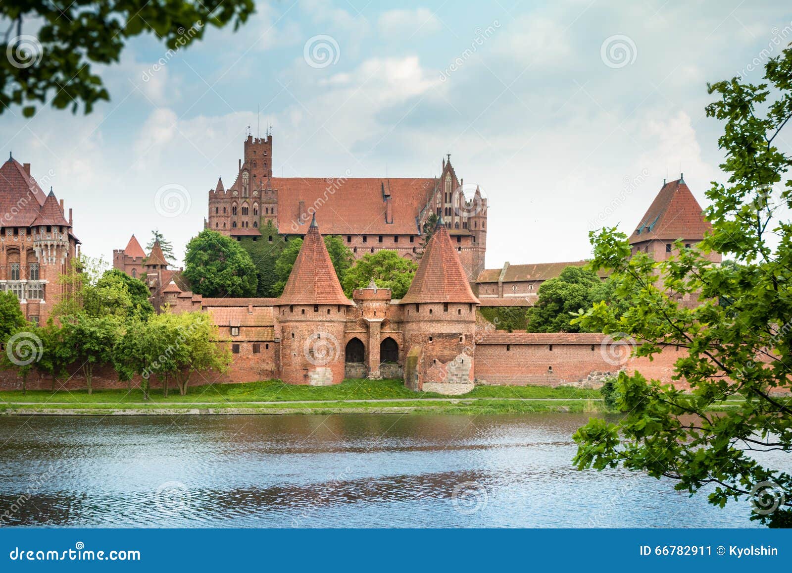 malbork (marienburg) castle in pomerania, poland.