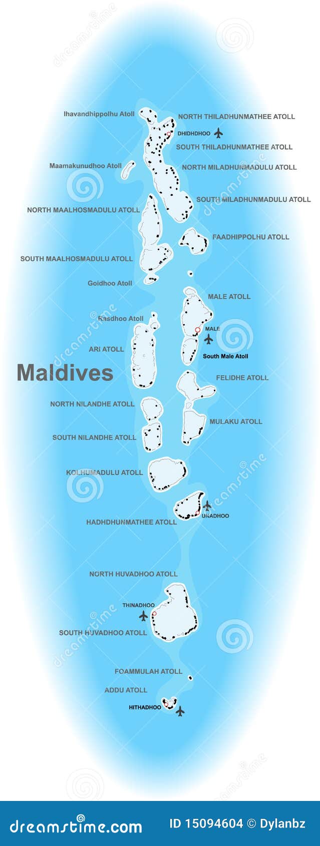 Maldives map stock vector. Illustration of male, geography - 15094604