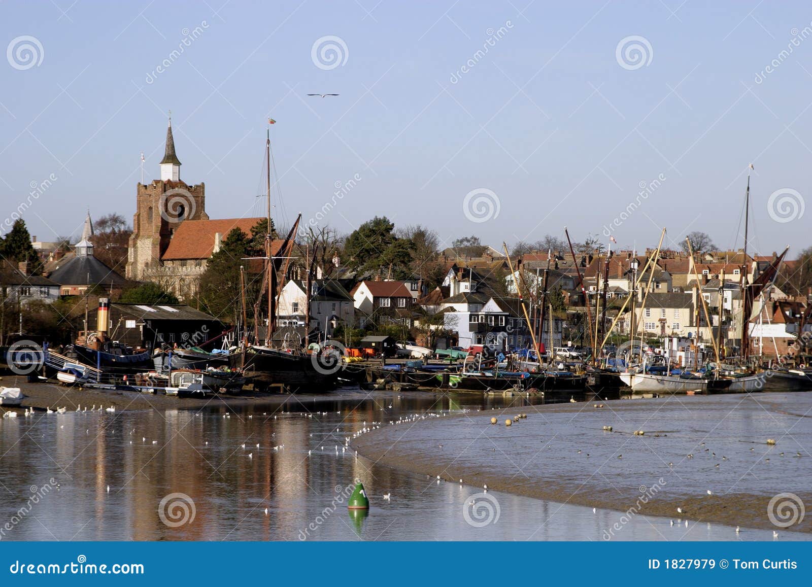 Maldon Riverside Town. stock image. Image of sailing, rivers 1827979