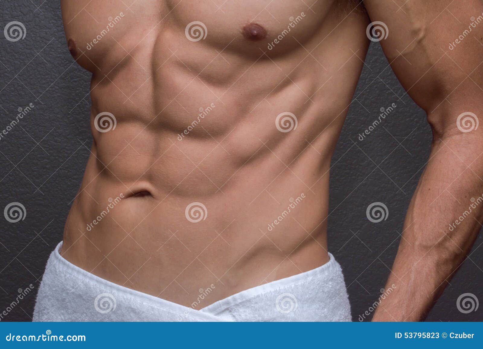 Male Abs Closeup Stock Image Image Of Fitness Caucasian 53795823