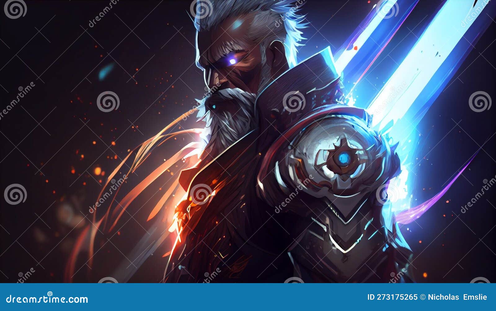 HD wallpaper black haired male anime character illustration man knight  armor  Wallpaper Flare